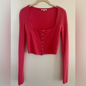 Pink Cashmere Reformation Sweater